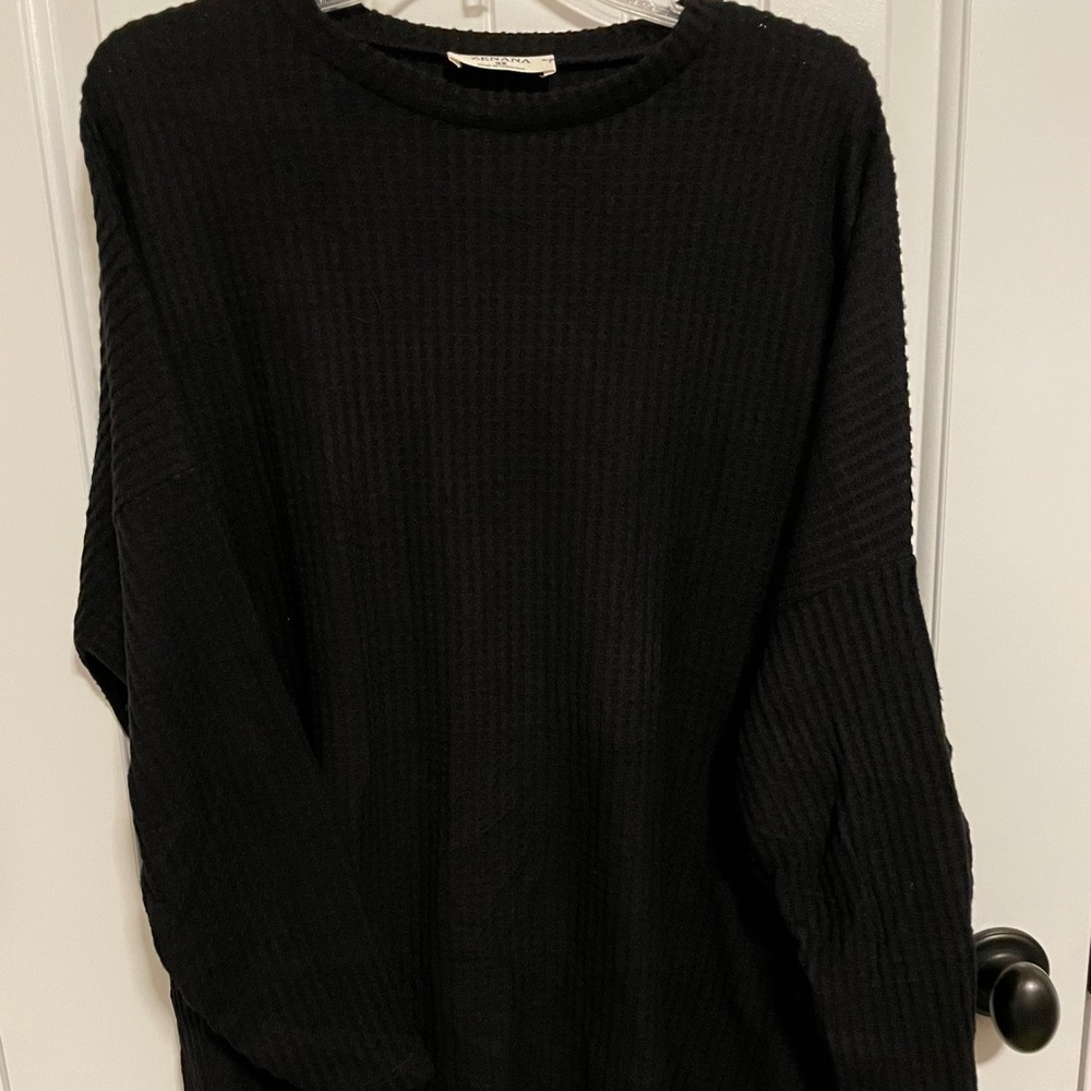 Zenana lightweight waffle kit sweater